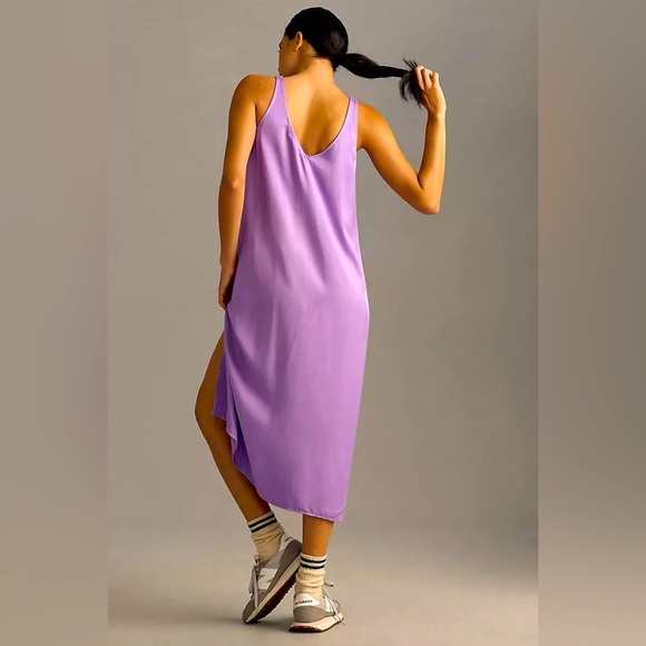 New Anthropologie Sundry Slip Tank Midi Dress in Purple Women’s size 1 or Small - Picture 6 of 7